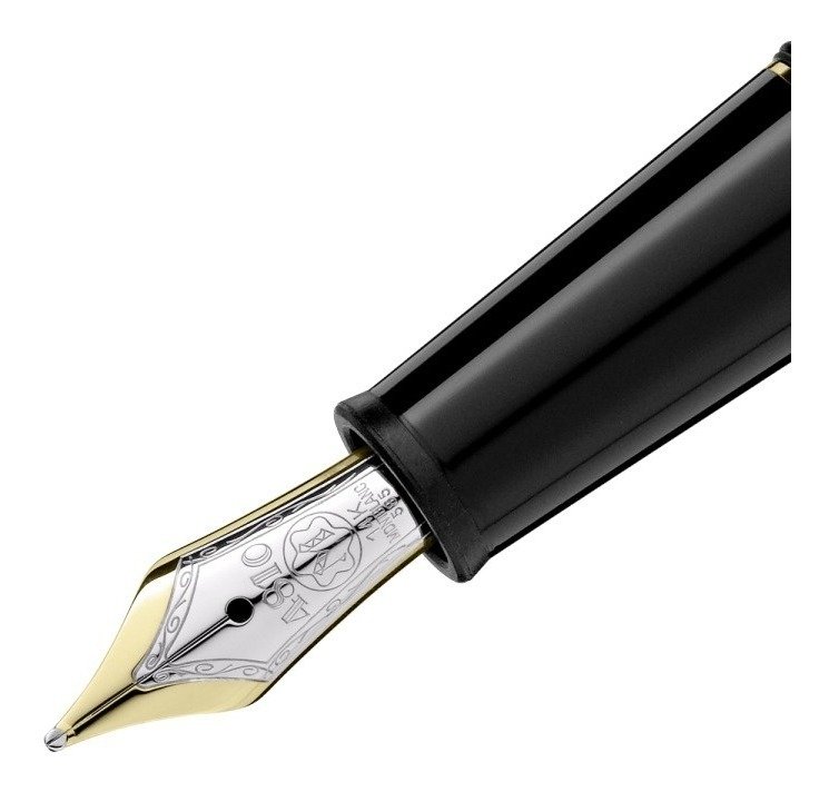 Pluma Montblanc Meisterstuck Classique Resina Negra y Oro