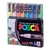 Marcadores Uni Posca Pc-3m Estuche x 8 colores Glitter