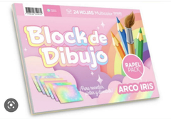 BLOCK DE DIBUJO N5 ARCO IRIS