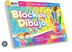 BLOCK DE DIBUJO N 5 DEGRADE X24 HS