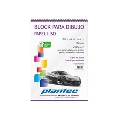 BLOCK A4 PARA DIBUJO PLANTEC LISO x240 grs - comprar online