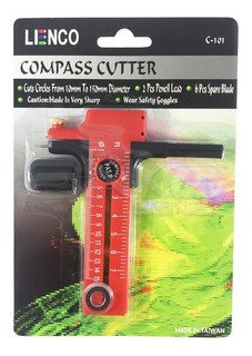 Cutter Compás De Corte Cortar Círculos 1 A 15cm Diametro - comprar online