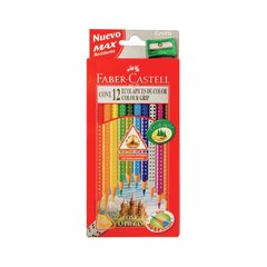 FABER CASTELL x 12 ECOLAPICES GRIP