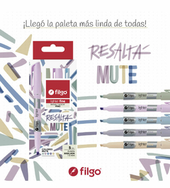 FILGO RESALTADOR FINO MUTE X5