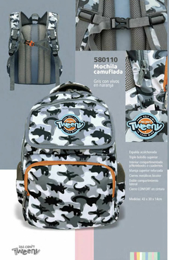 IBI CRAFT MOCHILA CAMUFLADA 18"