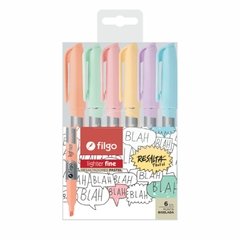 Resaltadores pastel Filgo Lighter Fine X 6