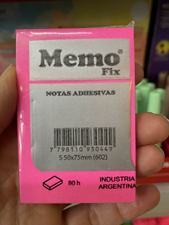 MEMO FIX NOTAS ADHESIVAS 50*75 FLUO - comprar online