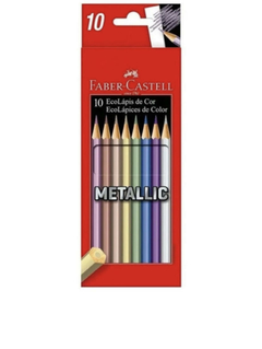 faber castell lapices metalicos x10