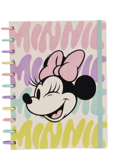 CUADERNO A DISCO CARTA MINNIE MOOVING