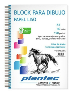 Block A5 para dibujo 150 grs plantec