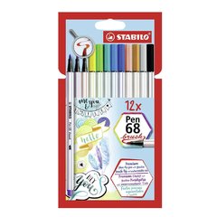 Stabilo Pen 68 Brush x 12