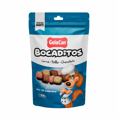 GOLOCAN BOCADITOS CARNE POLLO CHOCOLATE 500GR