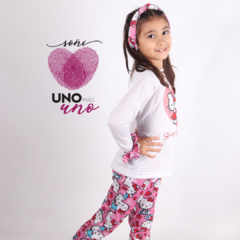 Pijama de Invierno HELLO KITTY ROSA Adultos y niños