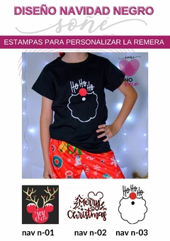 Pijama navidad negro en internet