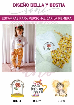 Imagen de Pijama de Invierno BELLA Y BESTIA Niños