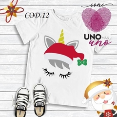 Remeras Navideñas niños personalizadas