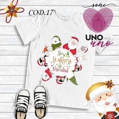 Imagen de Remeras Navideñas niños personalizadas