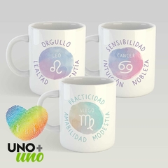 TAZA ZODIACAL CERÁMICA ♉♈♓ - Uno+Uno