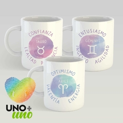 TAZA ZODIACAL CERÁMICA ♉♈♓ en internet