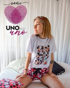 Pijama de verano Mickey Caras - Uno+Uno