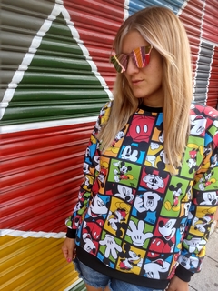 Buzo Maxibuzo Mickey Frisa doble full estampado - Uno+Uno