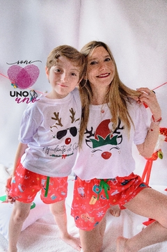 Pijama navidad blanco - tienda online