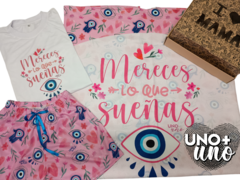 Combo Box 3 Mamá namaste Pijama Verano + Maxi-toallon