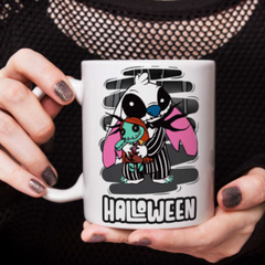 TAZA CERÁMICA Halloween Stitch 2 - Uno+Uno