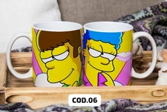 Imagen de tazas de los simpsons san valentin