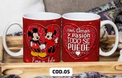 tazas de mickey y minnie san valentin - tienda online