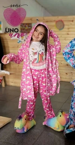 Combo Pijama + Bata Unicornio