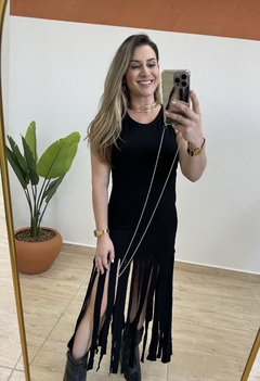 Vestido moletinho Franjas - loja online