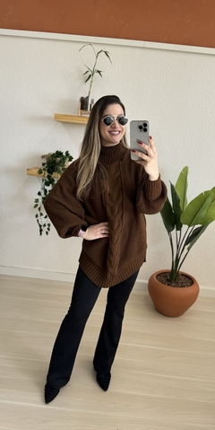 Poncho tricot mousse - comprar online