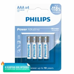 Pila Philips - AAA - LR03 - Por unidad