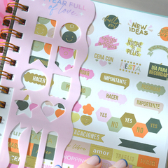 AGENDA 2024 MOOVING DIA X PAGINA 10x15 MODERN SOFT - MORE LOVE - tienda online