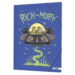 CARPETA OFICIO C/ELÁSTICO RICK AND MORTY "MOOVING"