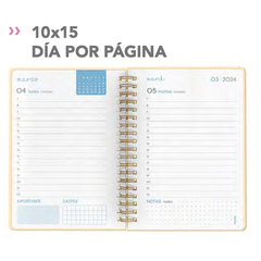 AGENDA 2024 MOOVING DIA X PAGINA 10x15 SPRING - ROSA - buy online
