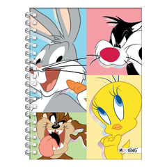 CUADERNO 16X21 TAPA DURA RAYADO LOONEY TUNES