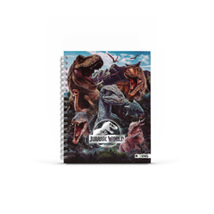 CUADERNO 16X21 TAPA DURA RAYADO JURASSIC WORLD