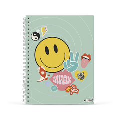 CUADERNO A4 TAPA DURA RAYADO SMILE FEVER