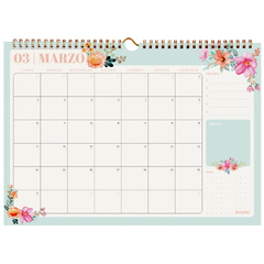 CALENDARIO 2025 MOOVING 35X25 FLORAL - online store