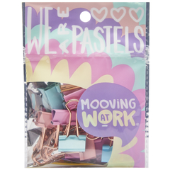 BINDER CLIP PASTEL 19MM 12U - MOOVING AT WORK