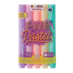Resaltadores Coloring Pastel x 5 by Mooving - comprar online
