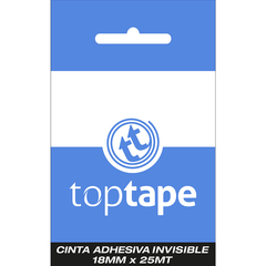 CINTA ADHESIVA TOPTAPE INVISIBLE 18 x 25M.