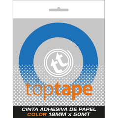 CINTA ADHESIVA TOPTAPE PAPEL COLOR 18 x 50M. - online store