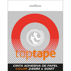 CINTA ADHESIVA TOPTAPE PAPEL COLOR 24 x 50M. - online store