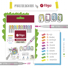 RESALTADOR FILGO MULTILIGHTER x 10 FLUO PACK - buy online