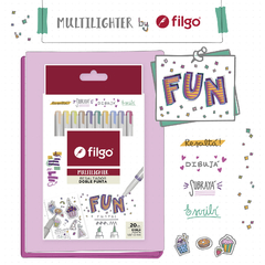 RESALTADOR FILGO MULTILIGHTER x 20 FUN PACK - buy online