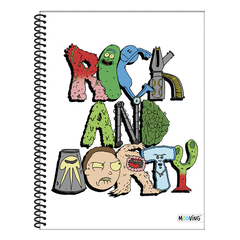 CUADERNO A4 RICK AND MORTY T/SEMIRIGIDA 80H RAYADO