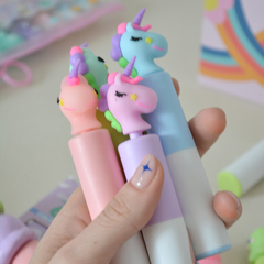 RESALTADOR DISPLAY ♡ UNICORNIO PASTEL